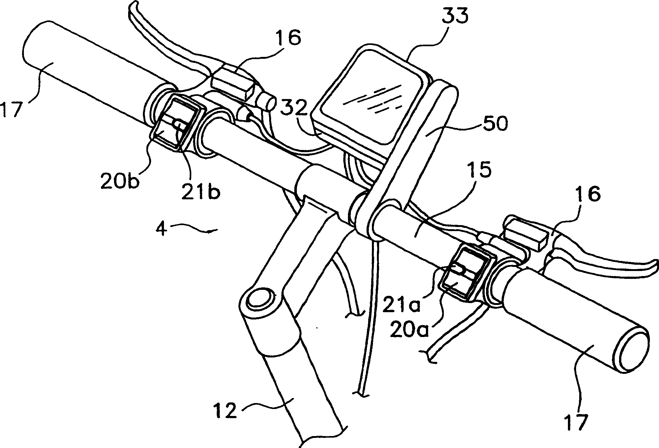 Electric part driving device for bicycle