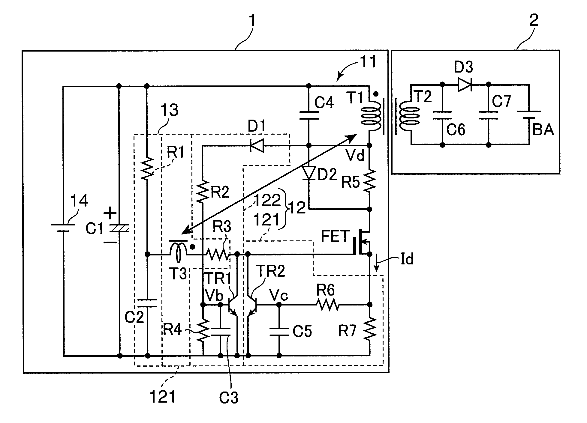 Contactless power transmission circuit