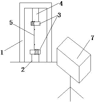 Tensile testing machine of steel wire rope