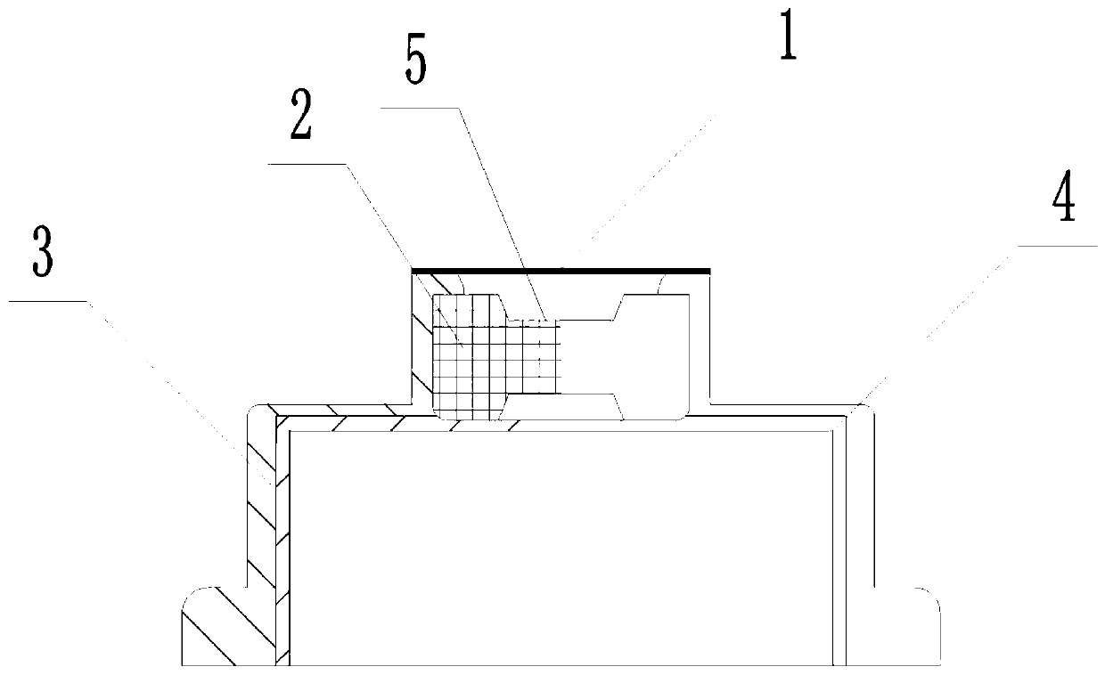 Easy-to-tear film combined cap for soft infusion bag