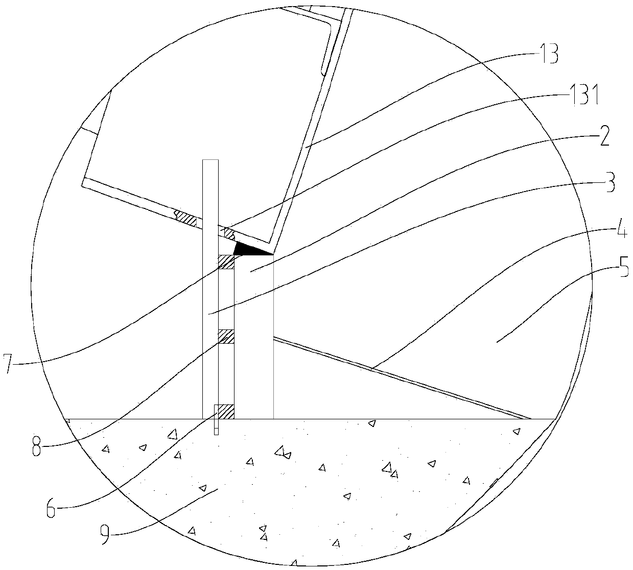 Tunnel secondary lining formwork trolley foot sealing structure and its installation method