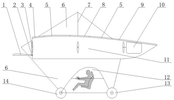 A Method for Realizing Vertical Take-off and Landing and Horizontal Flight with Segmented Bottom Drive Type Wing