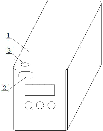 UPS power source with temperature monitoring function