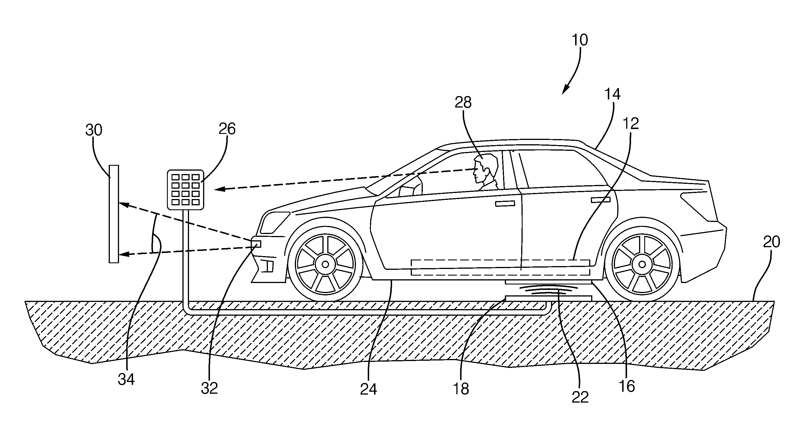 Parking assist for a vehicle equipped with for wireless vehicle charging
