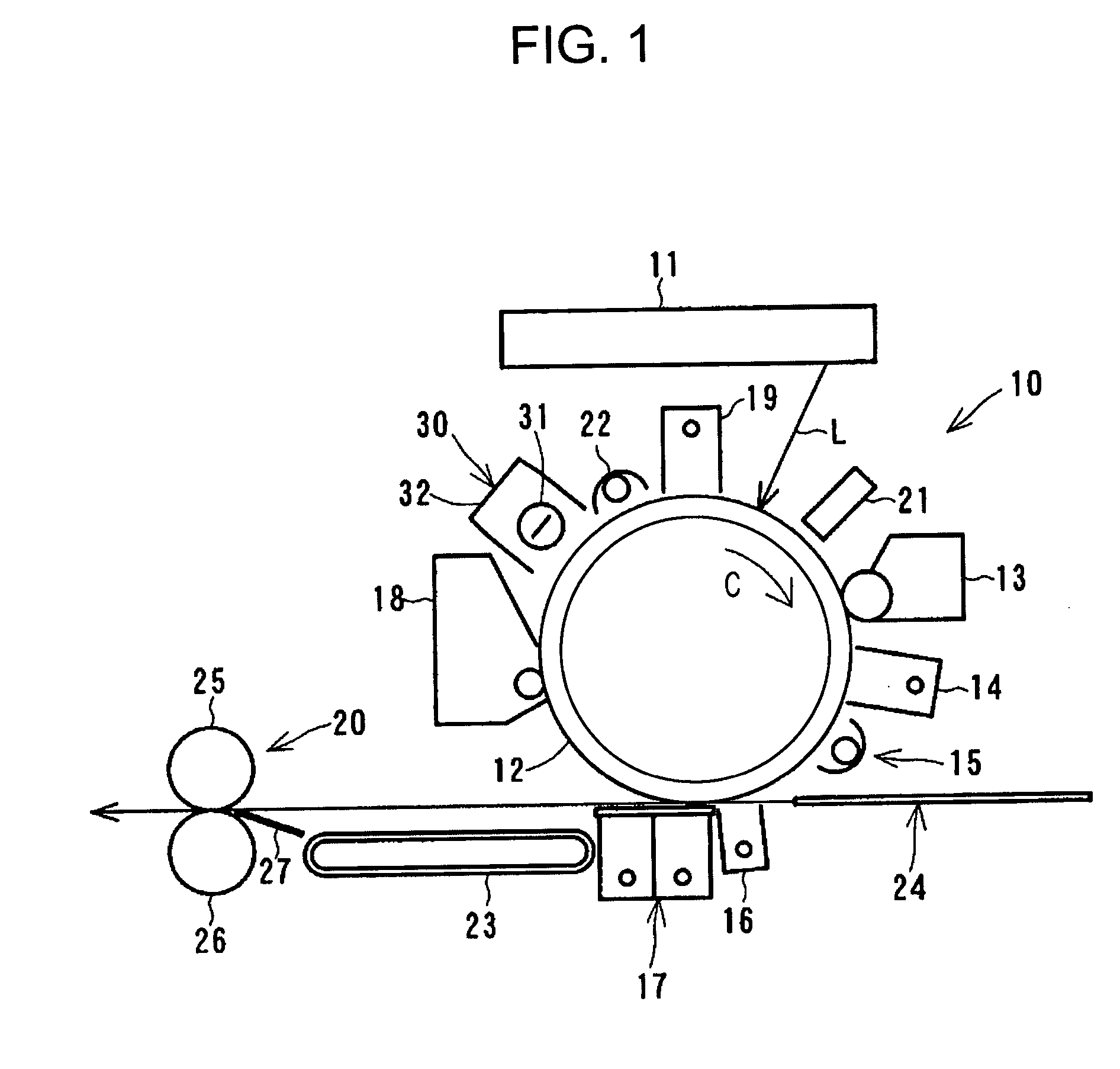 Image forming apparatus with heat control of image bearing member