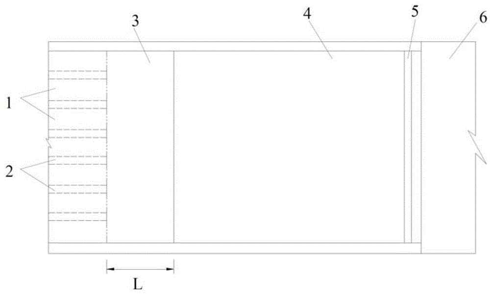 Underflow energy dissipation structure for fish back type drop bank