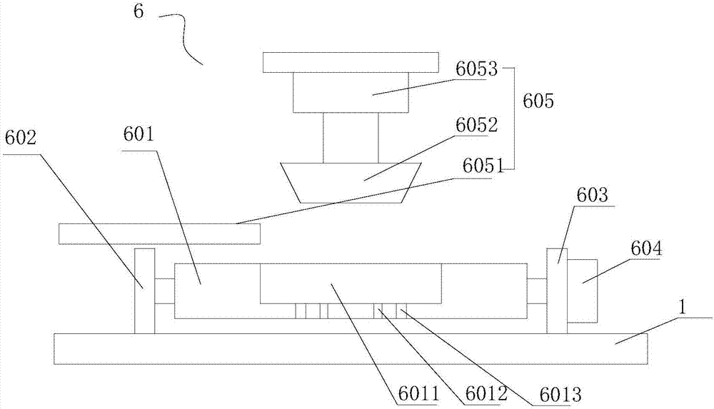 Multi-executing-mechanism compressor valve block punching machining device