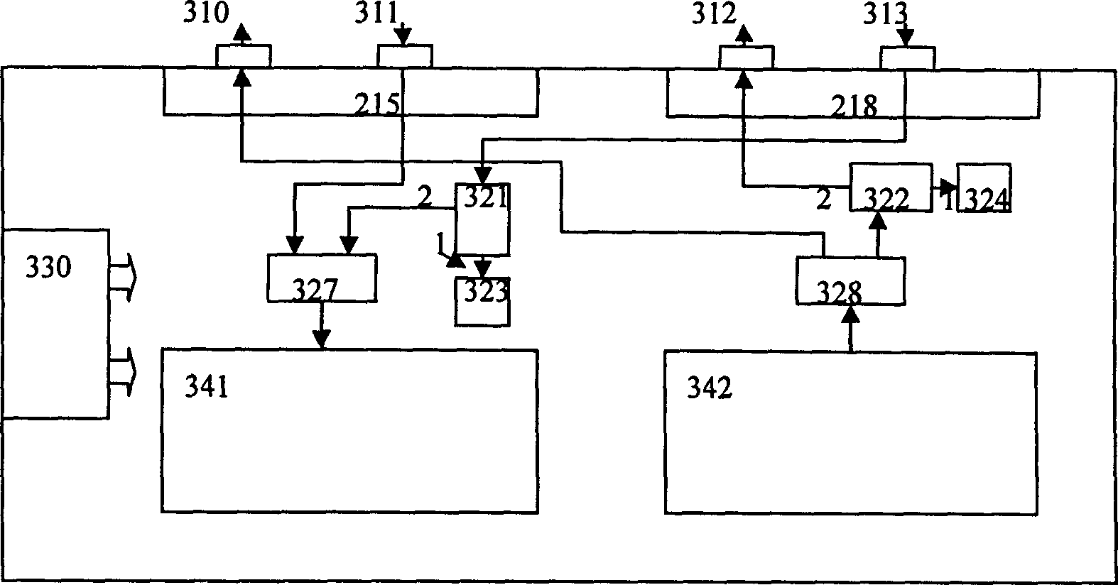 Wireless communication base station/trans receiver loop connection method and medium frequency interface structure