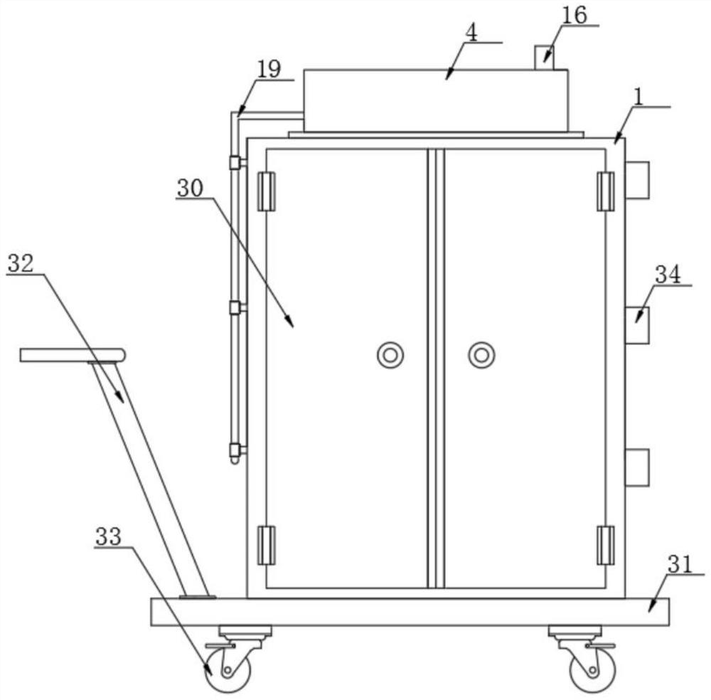 A high-efficiency turnover device for mat grass seedlings