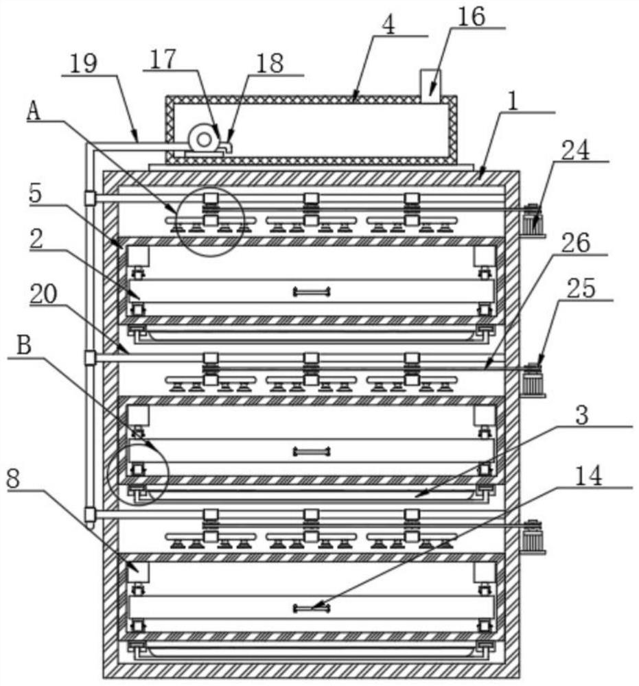 A high-efficiency turnover device for mat grass seedlings