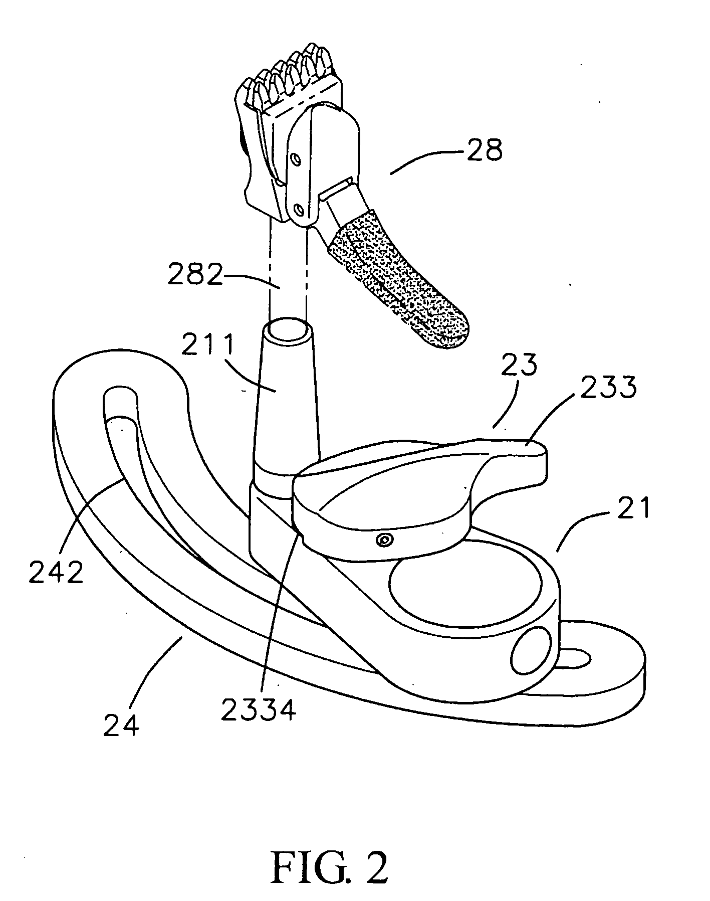 Clamping assembly for clamping strings of stringing machine for sport rackets