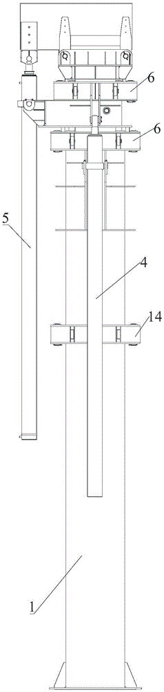 A jacking device and a window cleaning machine