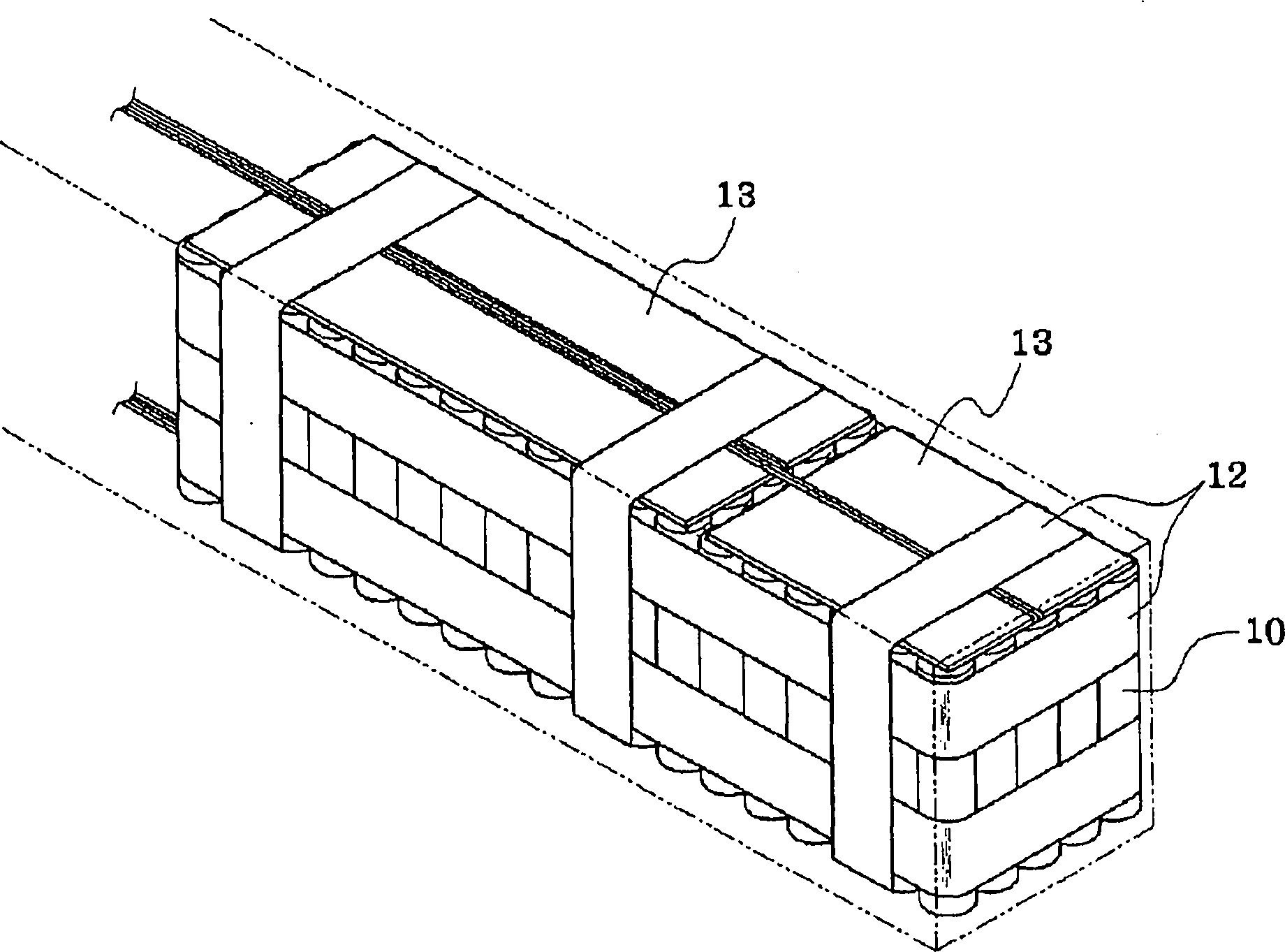 Cell cartridge with a composite intercell connecting net structure