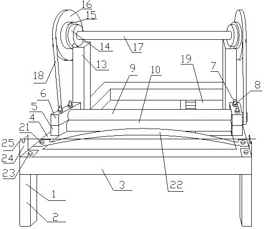 Cotton piece coiling device