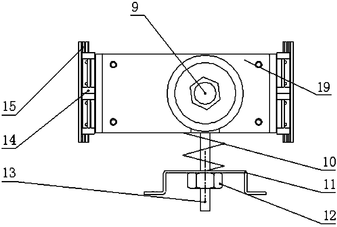 A side device for automatically wiping rubber blocks