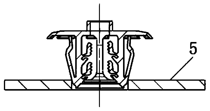 Detachable chassis guard plate nut