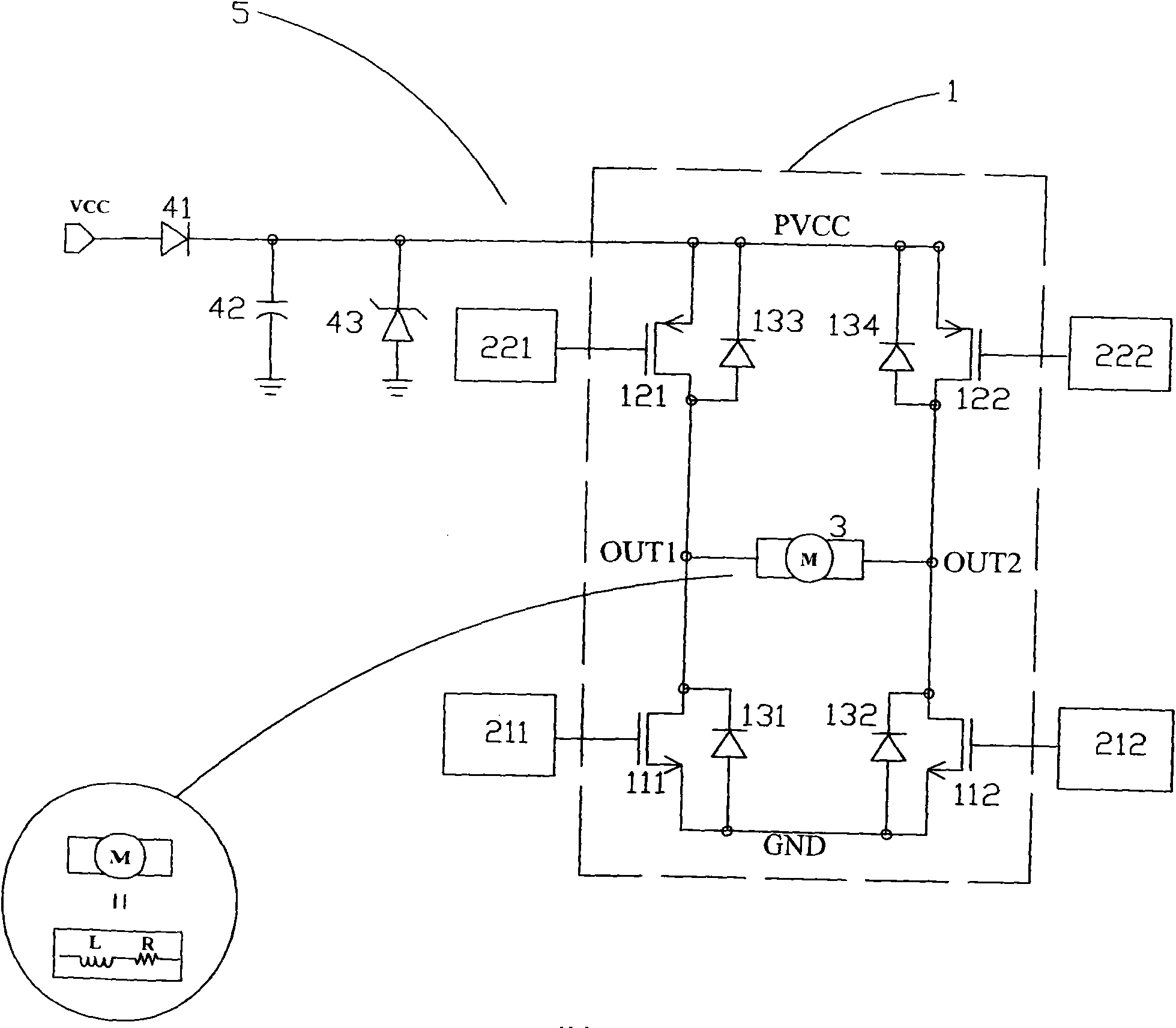 Kickback voltage suppression circuit