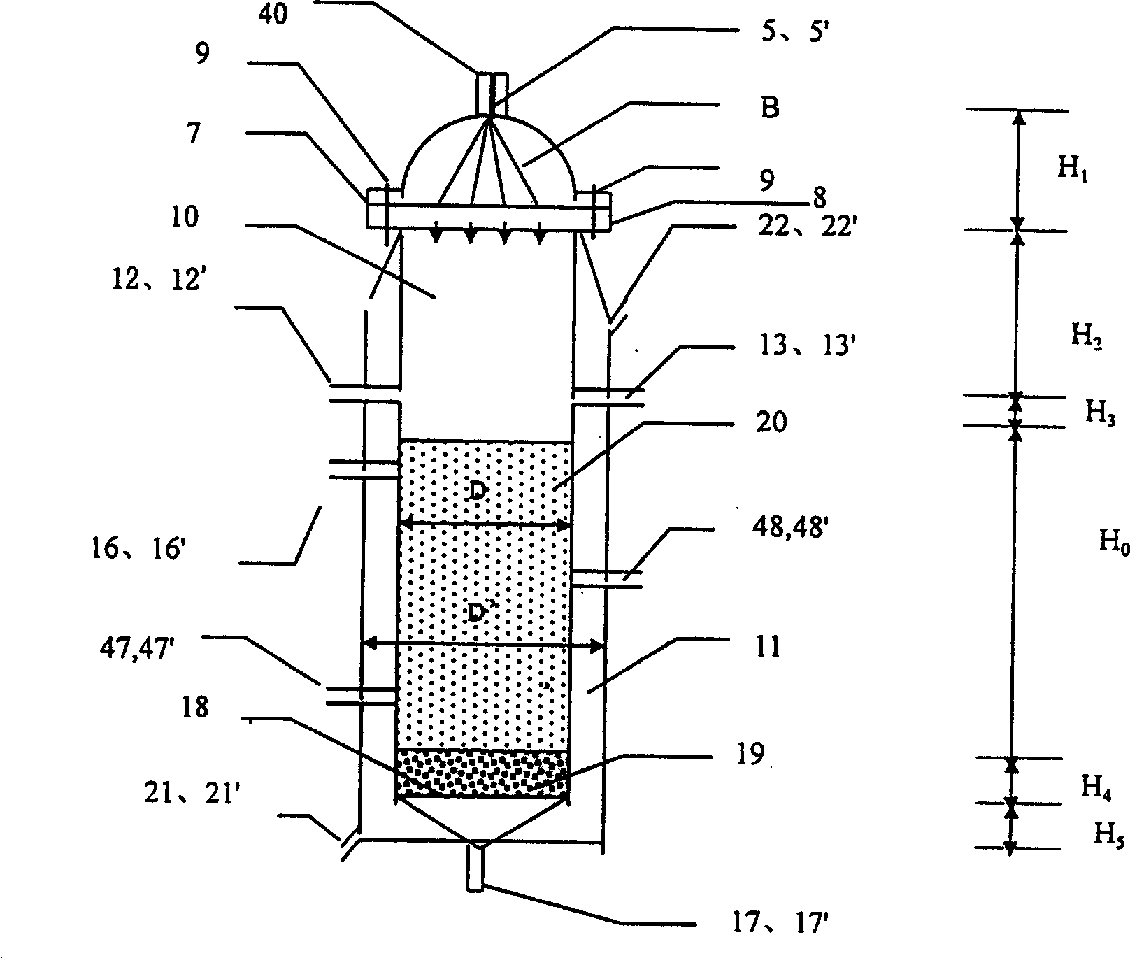 Method for researching nigration and conversion of pollutant in soil and its equipment