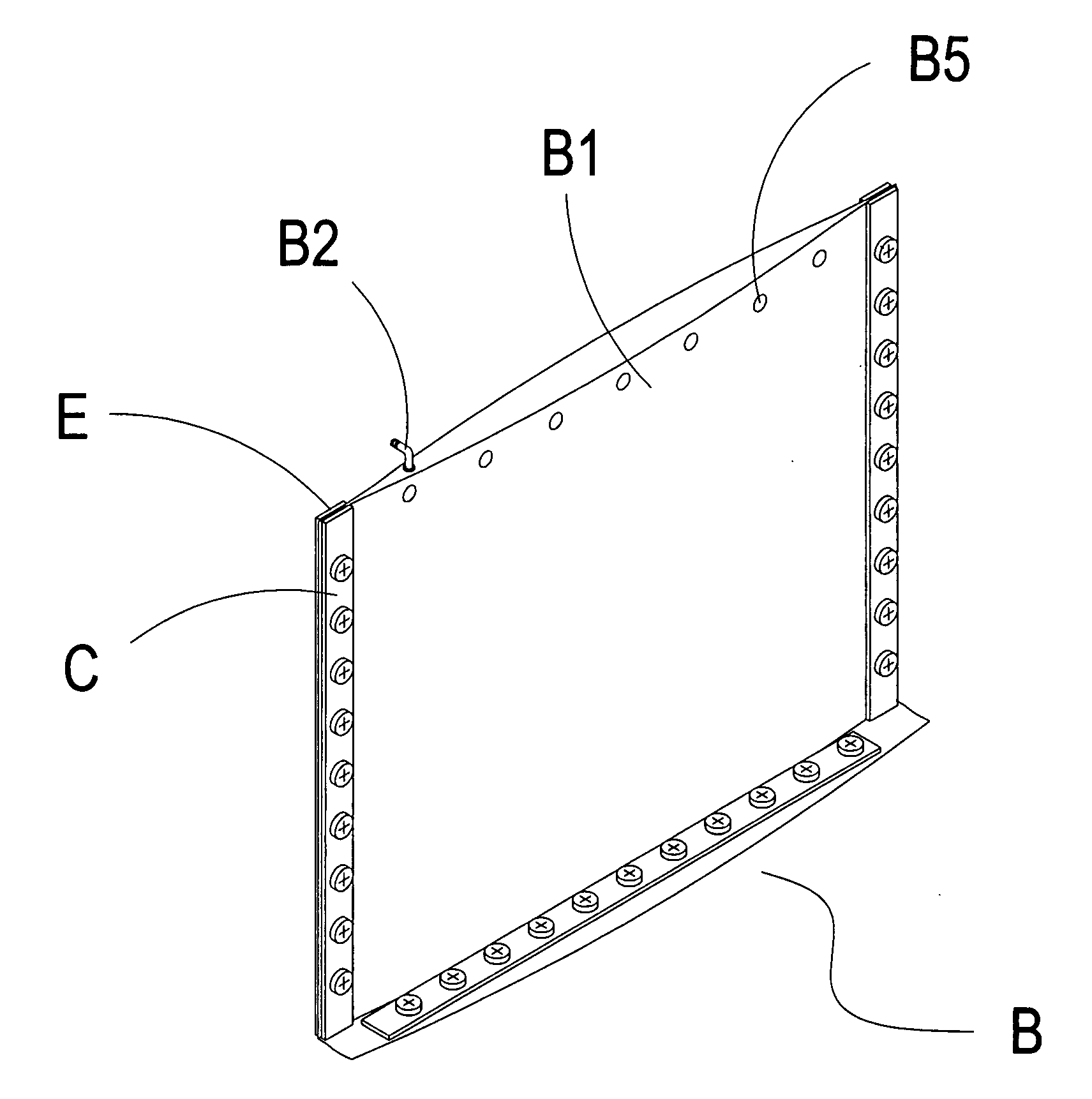 Waterproof gate assembly structure