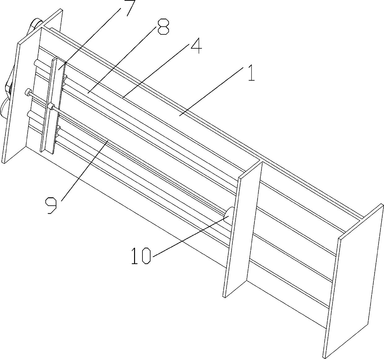 Special operating platform for glass rod cutting