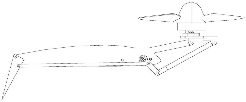 Flap and rotor wing linked tilting mechanism