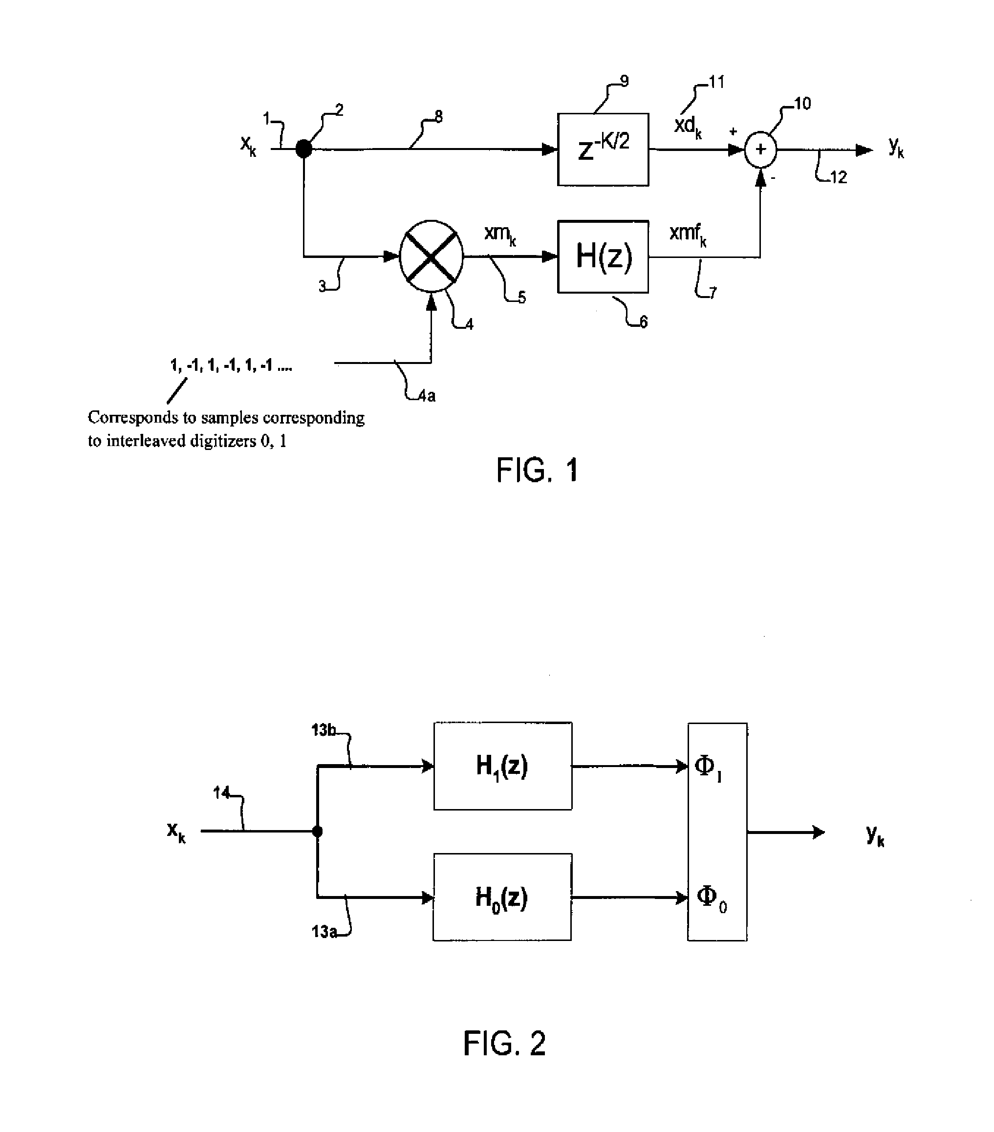 Method and apparatus for artifact signal reduction in systems of mismatched interleaved digitizers