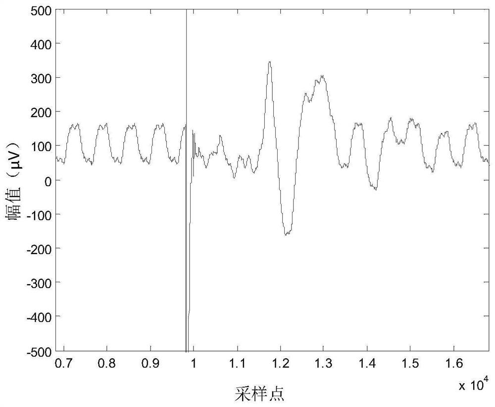 Power frequency filtering method to reduce the effect of tms electromagnetic pulse on motor evoked potentials in rats