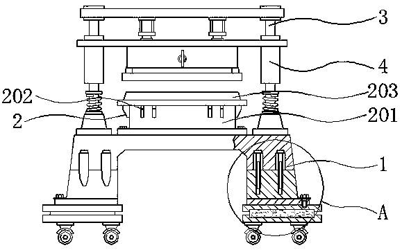 Cutting and compressing device for facial mask processing