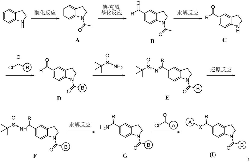 Indoline compound as well as derivative, preparation method, pharmaceutical composition and application thereof