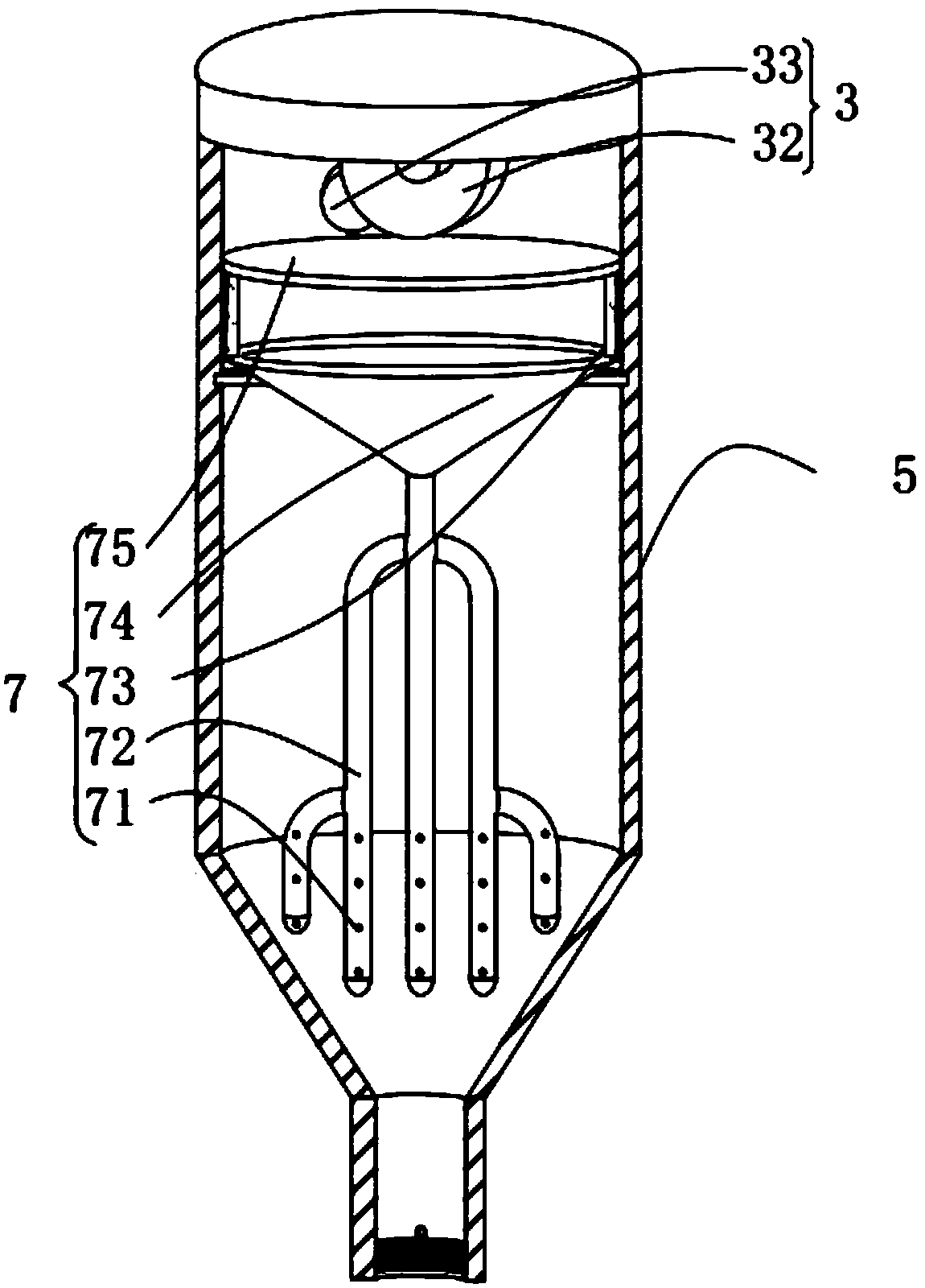 Supercritical fluid extracting device