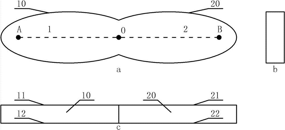 Microwave power confocal synthesis device