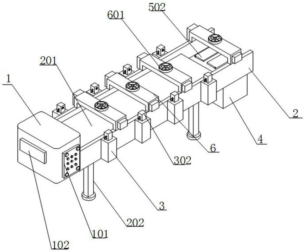 Ship material conveying rubber conveying belt with anti-falling protection function