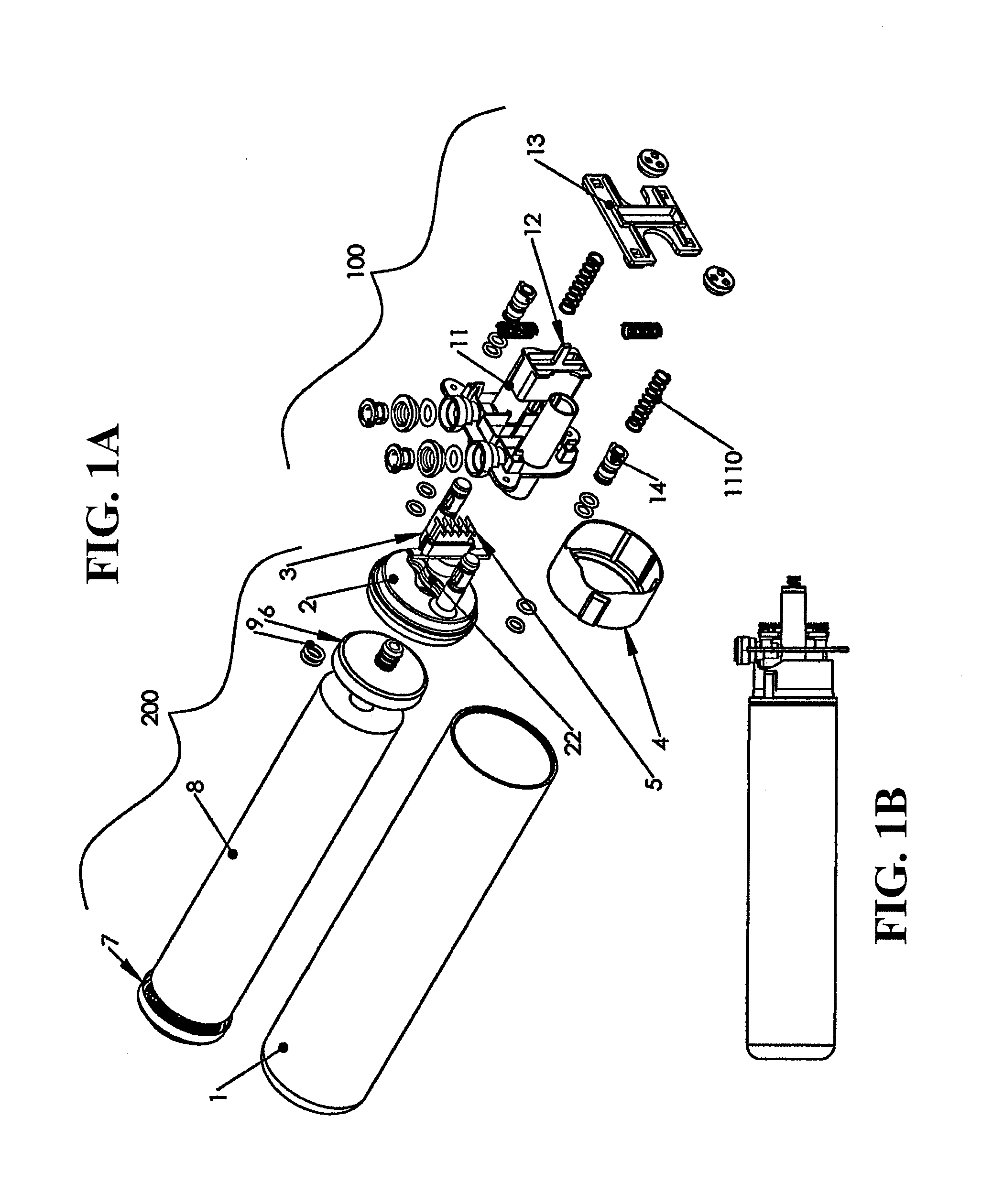 Reverse osmosis push filter with floating key lock