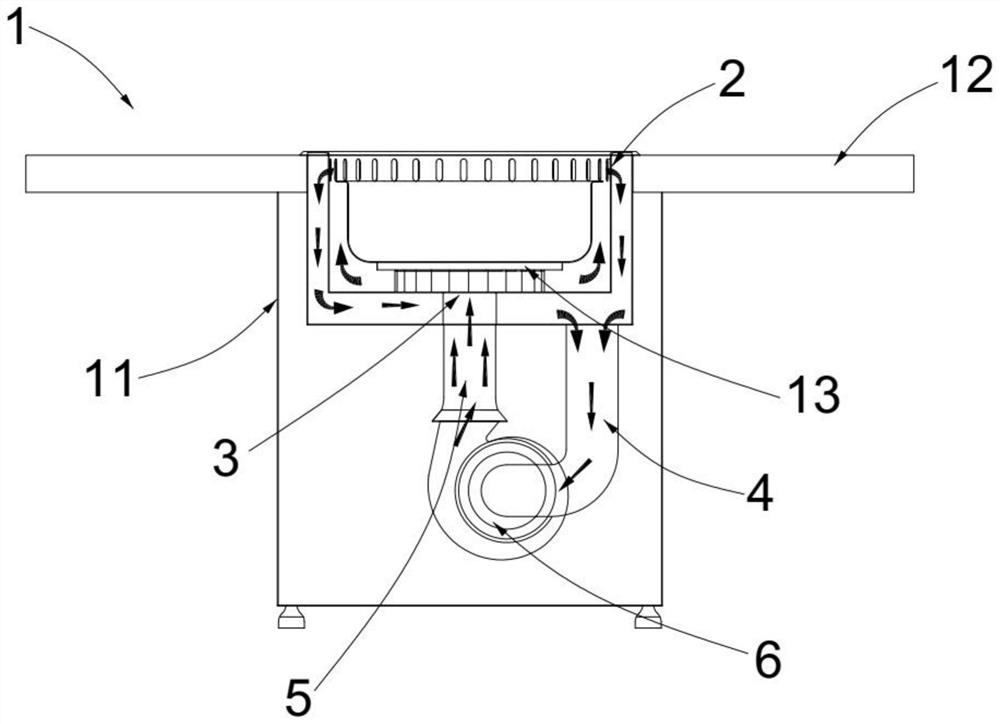 Internal circulation type integrated cooker