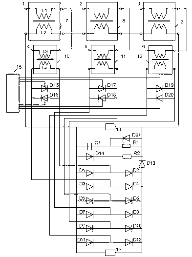 Three-phase current limiting device and method