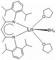 Application of beta-diimine divalent rare earth boron hydrogen complex to hydroboration of catalytic aldehyde and borane