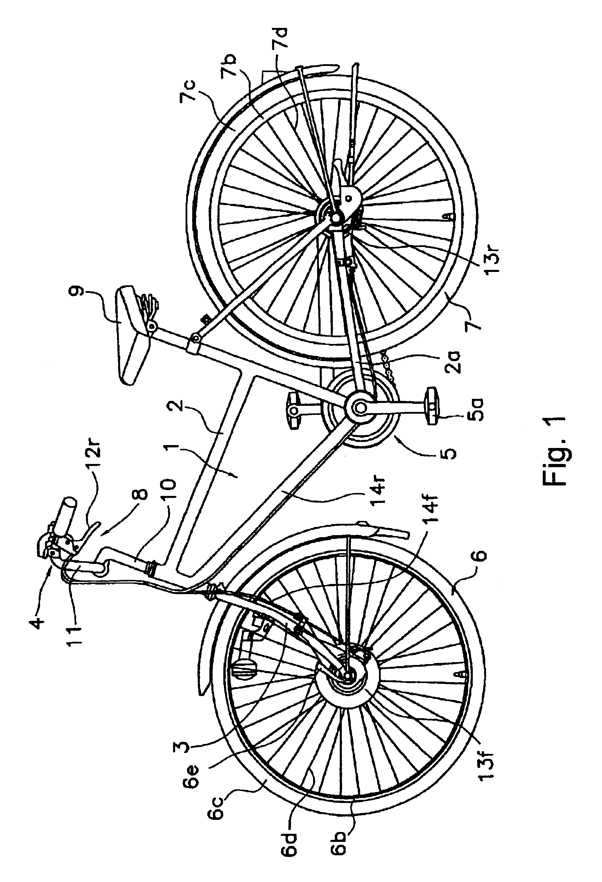 Apparatus for mounting a brake drum to a bicycle frame