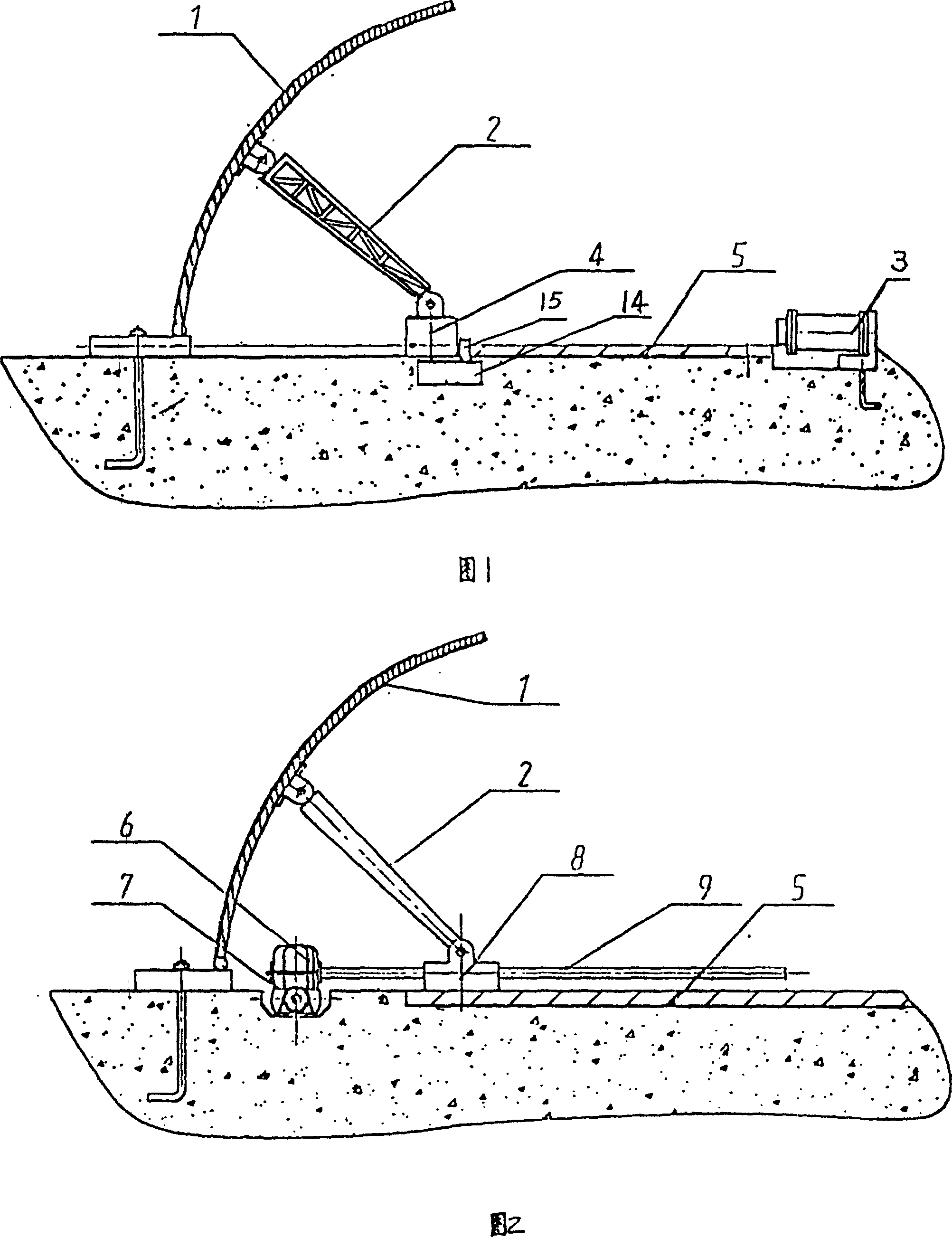 Steel throttle gate capable of falling without middle mound