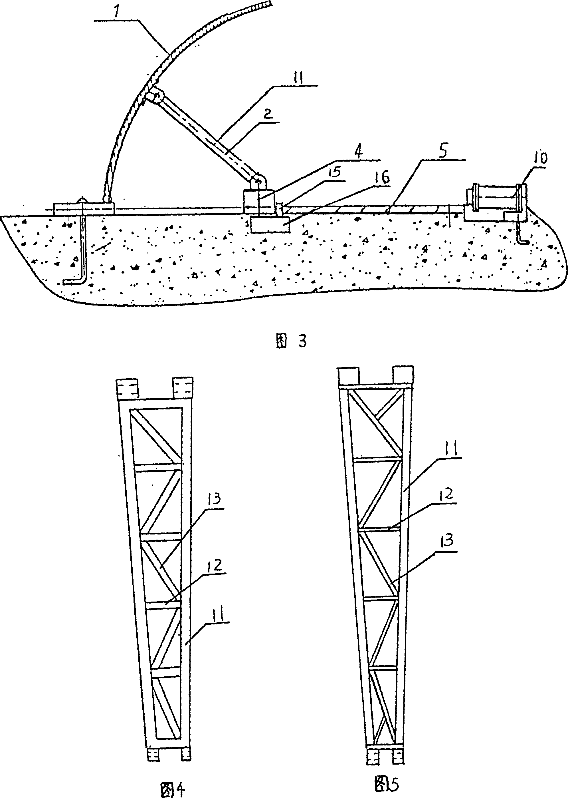 Steel throttle gate capable of falling without middle mound