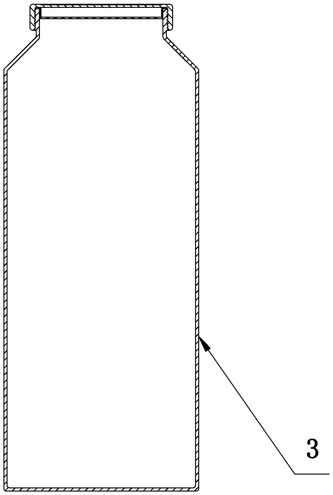 A rotary turbulent flow mixer