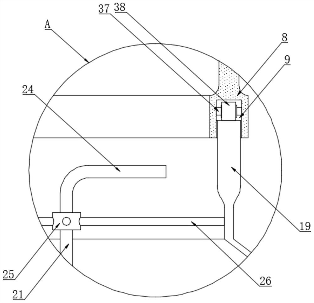 Domestic wastewater treatment device for environmental protection engineering