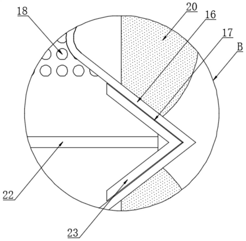 Domestic wastewater treatment device for environmental protection engineering