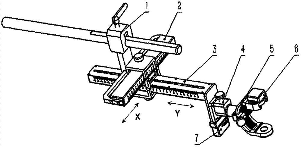 Improved type auxiliary minimally invasive spinal surgical pathway positioning device