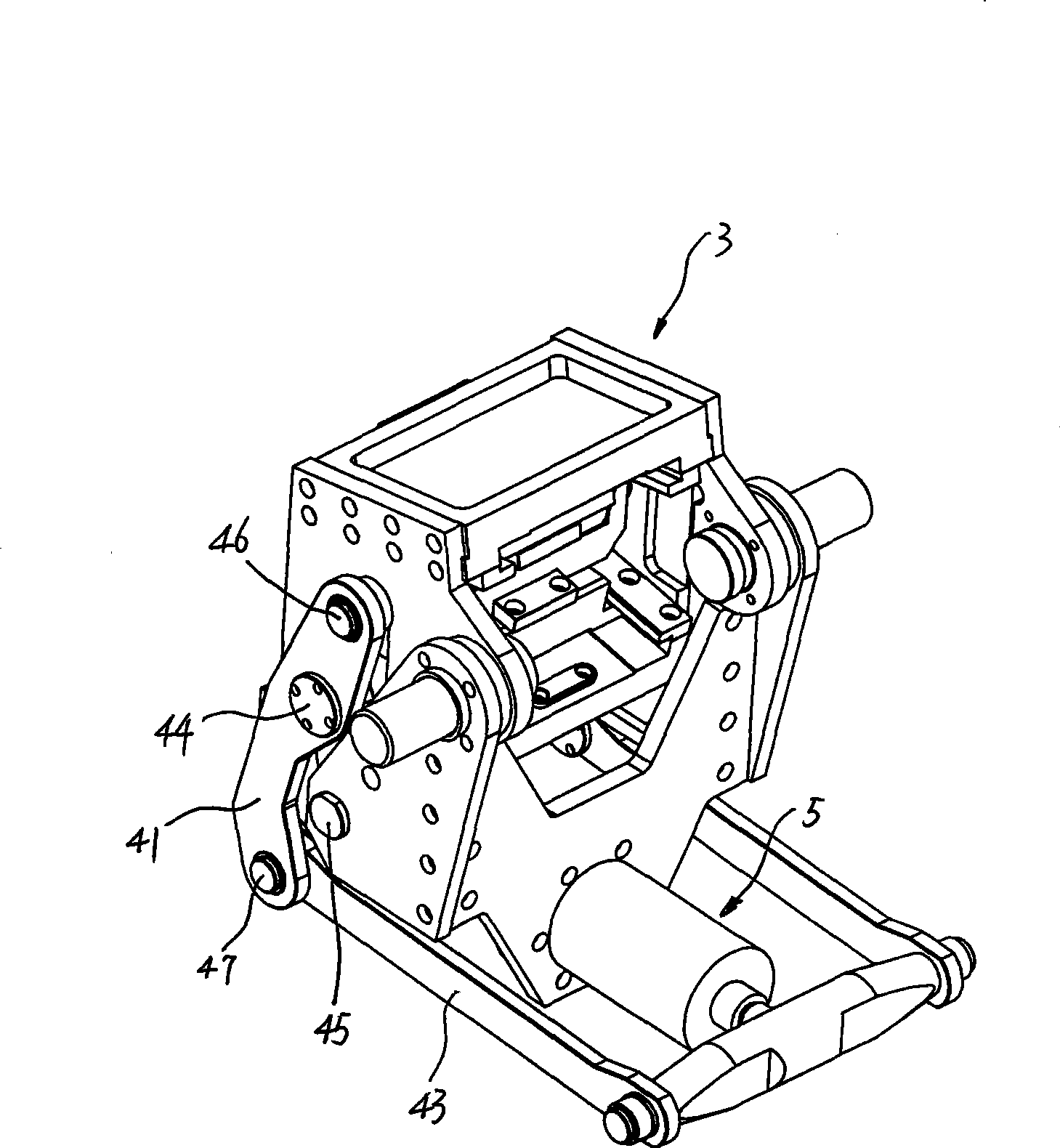 Hydraulic clamping head of rotating bending drawframe