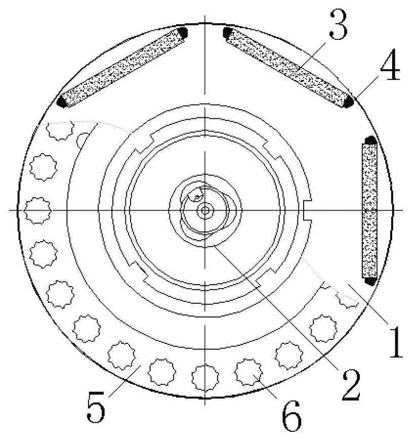 Permanent magnet synchronous motor rotor and manufacturing process thereof