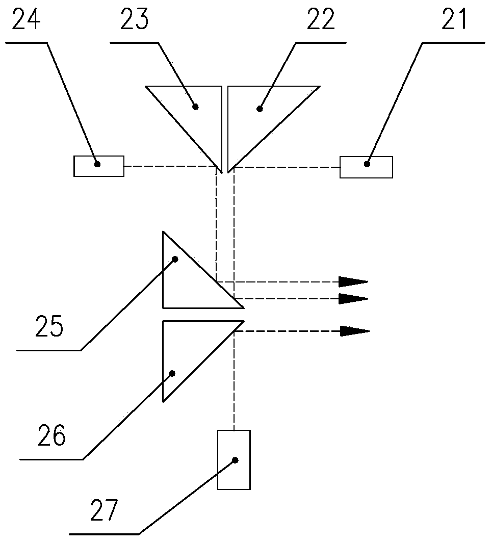 Space beam coupling device for photoacoustic multi-component gas detection