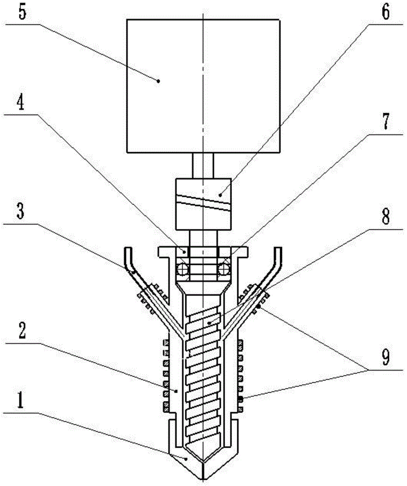 Fused deposition three dimensional printing nozzle and printer