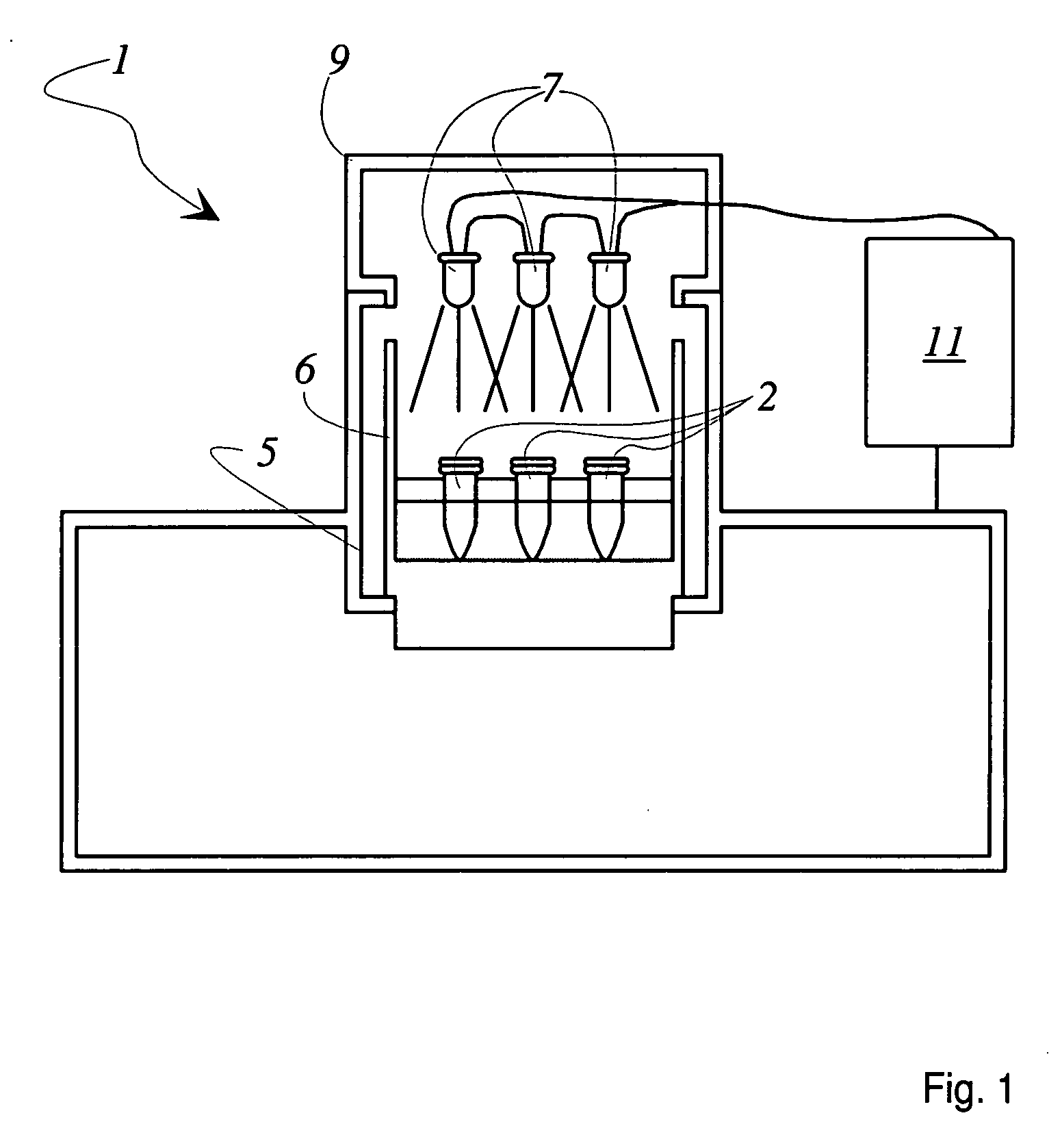 Apparatus for the polymerization of biological specimens in the context of cryosubstitution