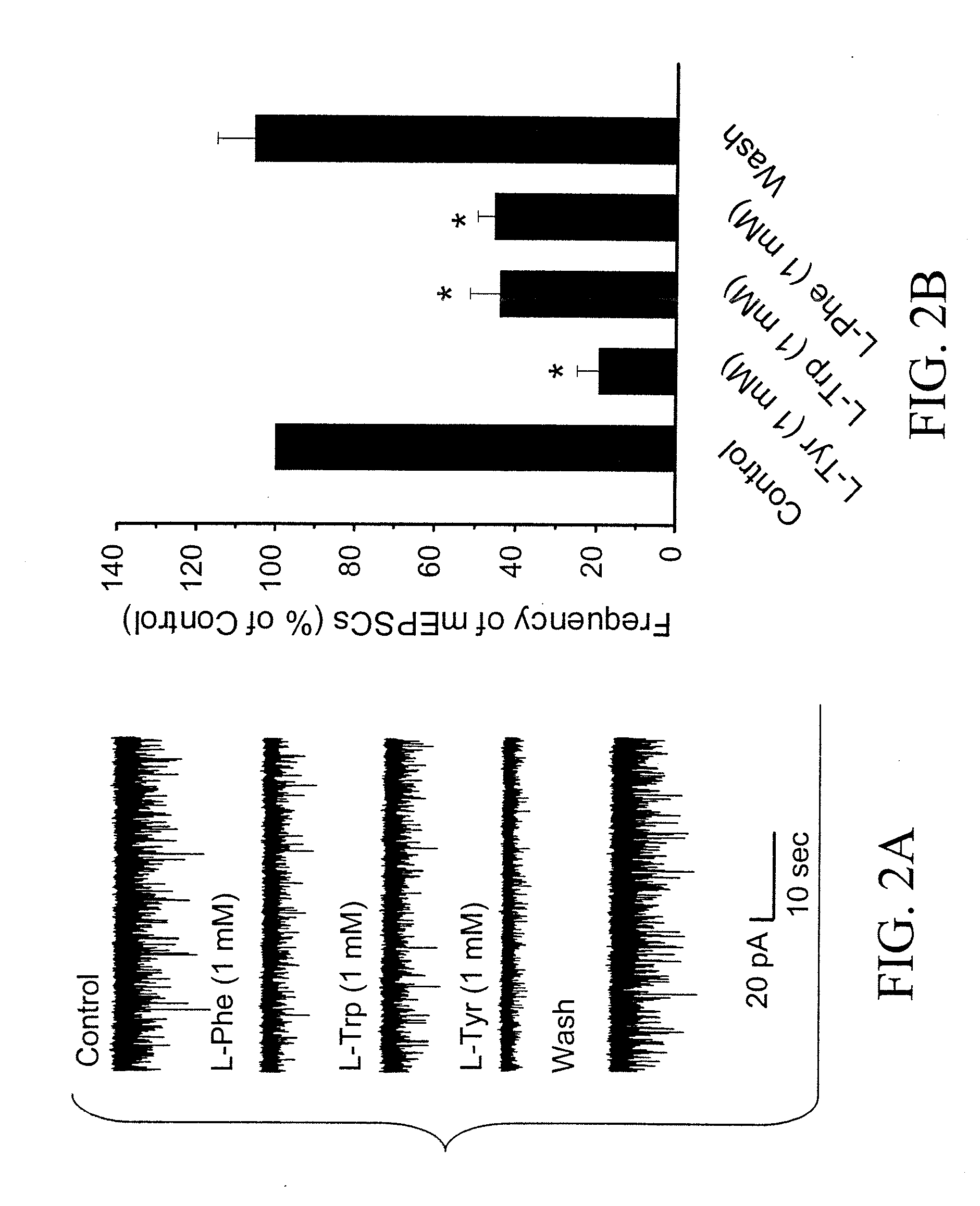 Article of manufacture comprising aromatic amino acids isomers, analogs, or derivatives thereof to treat neurological disorders involving dysfunction of glutamatergic synaptic transmission