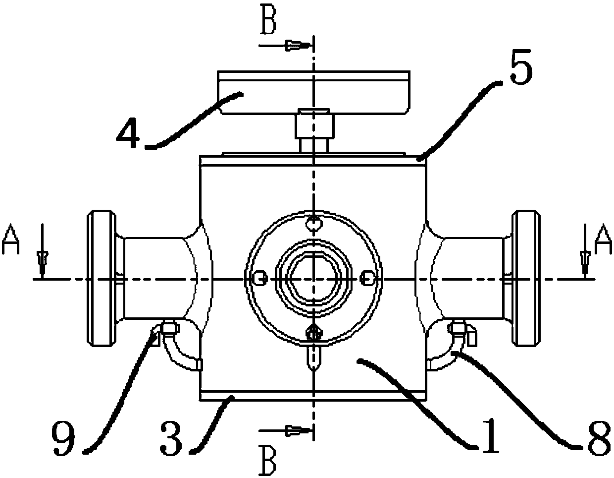 Four-channel and three-way reversing and automatic checking plunger valve